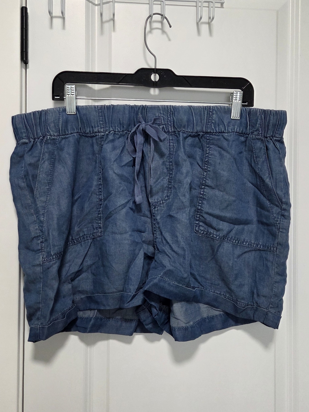 Dex Women's Soft Jean-like Shorts - Blue